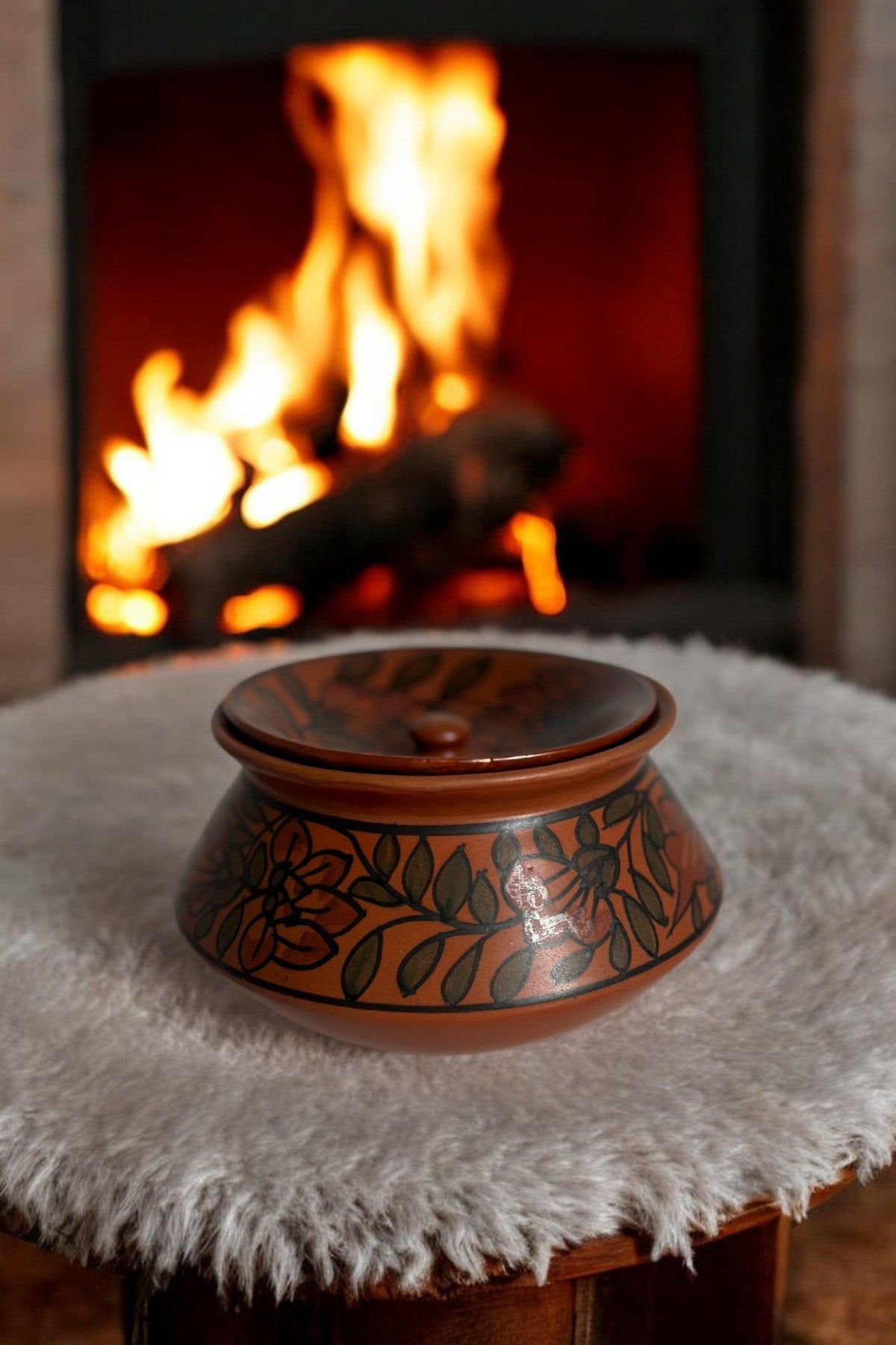 Rustic Blossom Serving Bowl